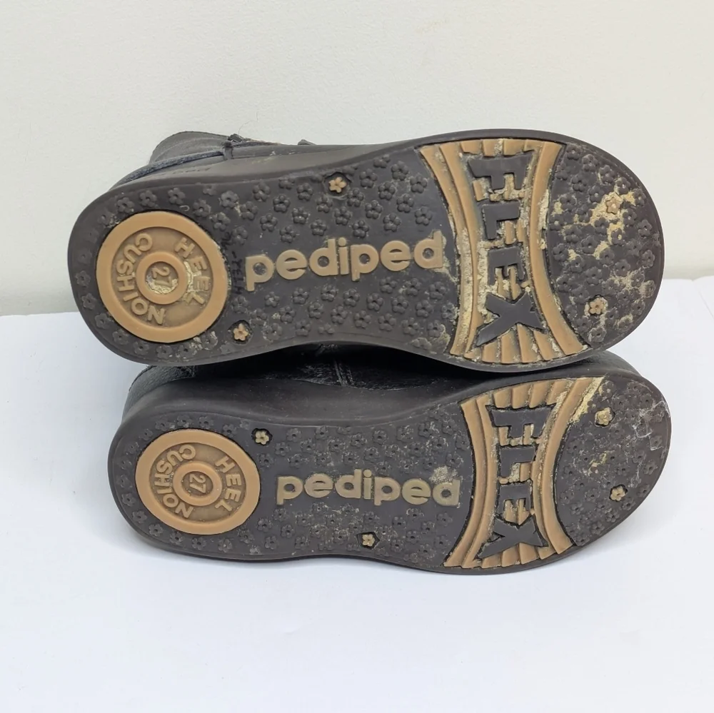 Pediped Brown Leather Boot 27 10T